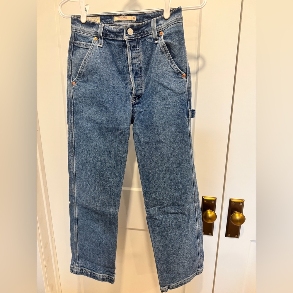 Levi's Women's High Rise Utility Ribcage Straight Jeans